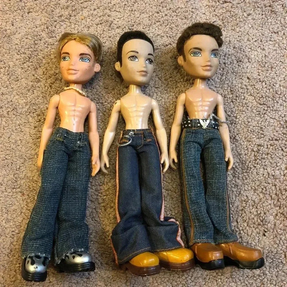 Vintage Y2K Bratz boy dolls 2002 2003